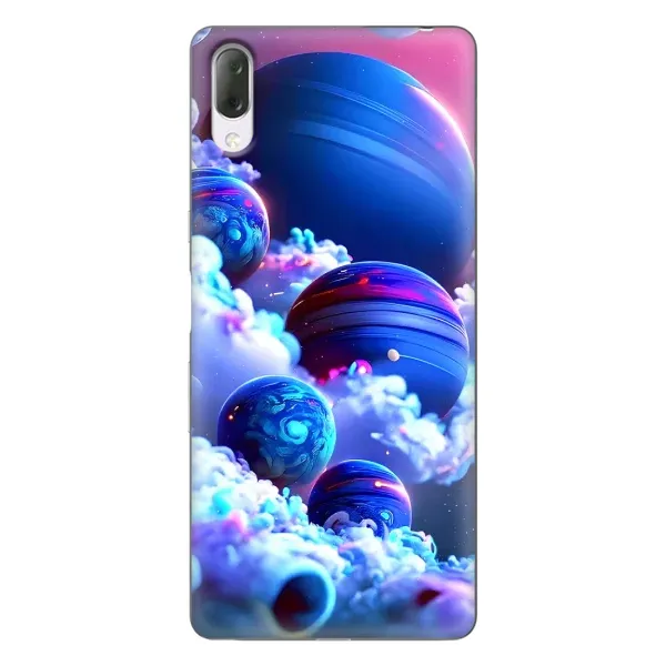 Чехол с рисунком «Синие планеты» для Sony Xperia L3 Чехол с рисунком «Синие планеты» для Sony Xperia L3