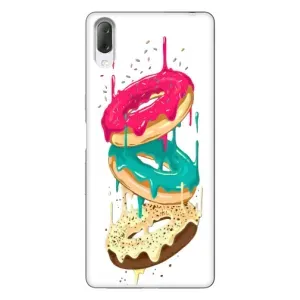 Чехол с изображением вкусной еды для Sony Xperia L3 (Сочные пончики)