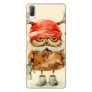 Чохли з принтом СОВИ для Sony Xperia L3 (Сова у шапці)