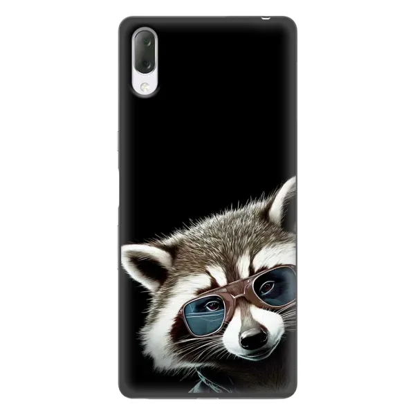 Чехол с рисунком «Стильный Енот» для Sony Xperia L3 Чехол с рисунком «Стильный Енот» для Sony Xperia L3