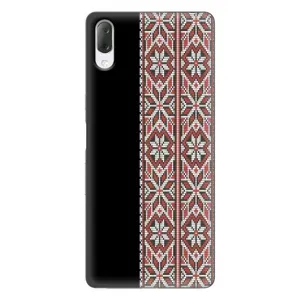 Силиконовый Чехол на Sony Xperia L3 с картинкой Вышиванки (Стильная вишиванка)