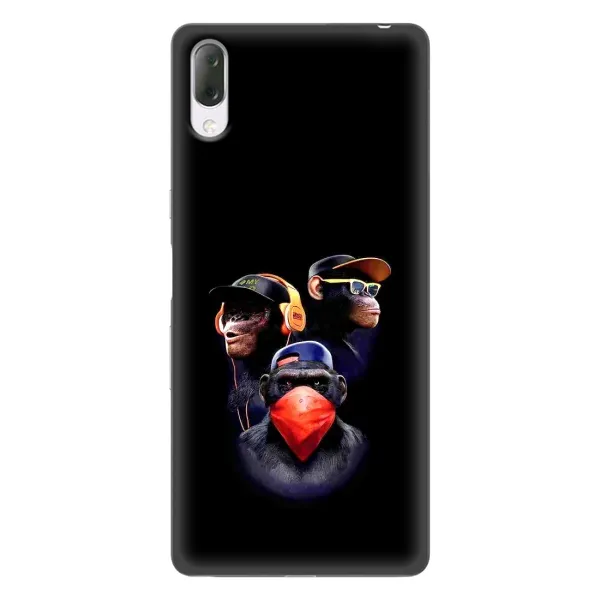 Чехол с рисунком «Три обезьяны» для Sony Xperia L3 Чехол с рисунком «Три обезьяны» для Sony Xperia L3