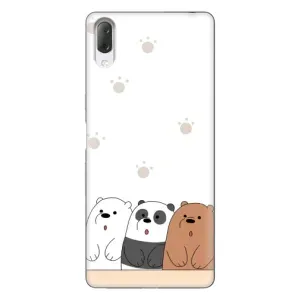 Чохли з зображенням різних тварин на Sony Xperia L3 (Здивовані ведмедики)