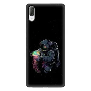 Силиконовый Чехол с принтом "Космонавты" на Sony Xperia L3 (В руках земля)