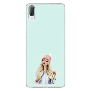 Силіконовый Чохол на Sony Xperia L3 з картинкой Модных девушек (В шапці)