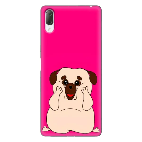 Чехол с рисунком «Веселый Мопсик» для Sony Xperia L3 Чехол с рисунком «Веселый Мопсик» для Sony Xperia L3