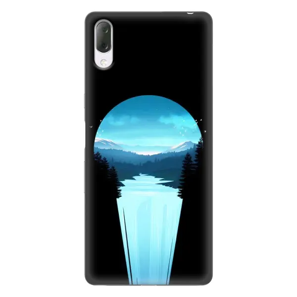 Чехол с рисунком «Синий Водопад» для Sony Xperia L3 Чехол с рисунком «Синий Водопад» для Sony Xperia L3