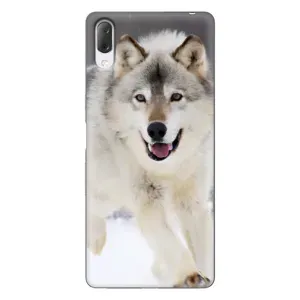 Чохол з Вовком на Sony Xperia L3 (Вовк біжить по снігу)