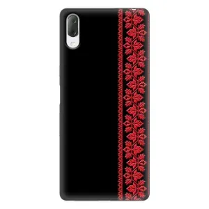 Силиконовый Чехол на Sony Xperia L3 с картинкой Вышиванки