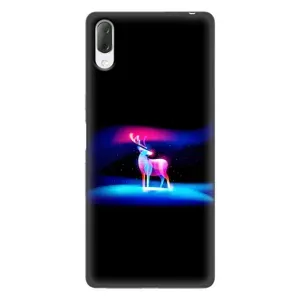 Силіконовий бампер з картинкою звірів для Sony Xperia L3 (Яскравий олень)