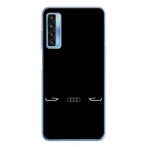 Силіконовий бампер з картинкою машини на TCL 20L Plus (Сілует Audi)