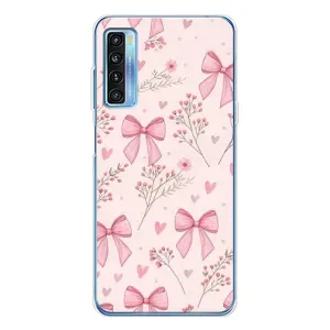 Чехол банты для TCL 20L Plus (Банты с цветами)