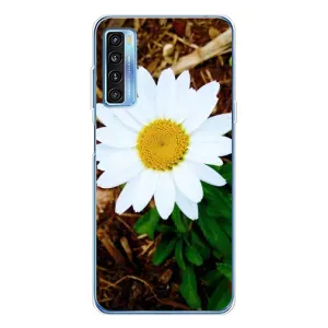 Чехол с рисунком «Белая ромашка» для TCL 20L Plus