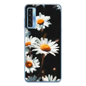 Чехол с рисунком «Белые ромашки» для TCL 20L Plus