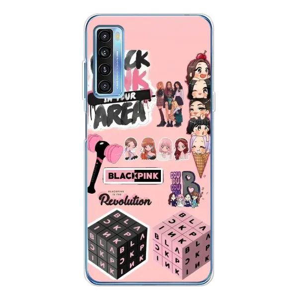 Чехол с рисунком «BLACK PINK коллаж» для TCL 20L Plus Чехол с рисунком «BLACK PINK коллаж» для TCL 20L Plus