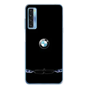 Силіконовий бампер з картинкою машини на TCL 20L Plus (Чорний BMW)