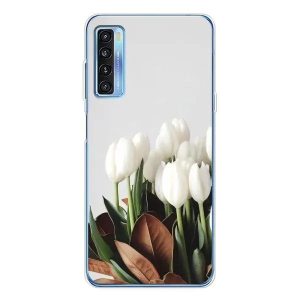Чехол с рисунком «Букет тюльпанов» для TCL 20L Plus