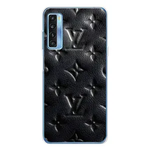 Текстурний Чохол Louis Vuitton для 20Л Плюс (Чорний ЛВ)