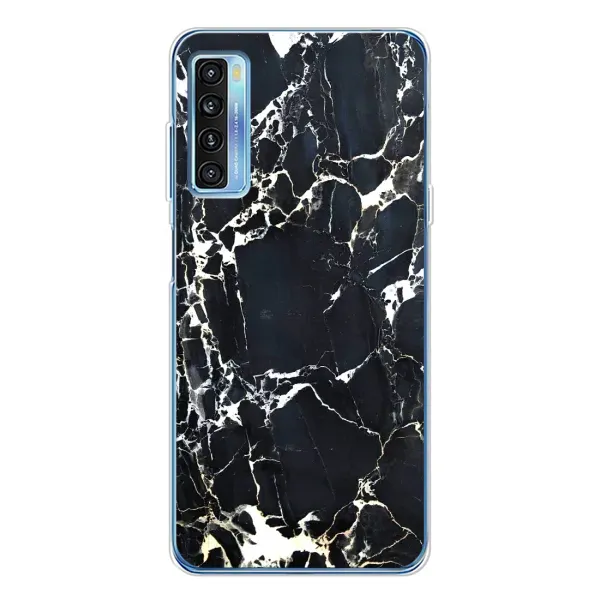 Чехол с рисунком «Чёрный мрамор» для TCL 20L Plus Чехол с рисунком «Чёрный мрамор» для TCL 20L Plus