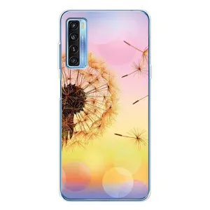 Силиконовый Чехол с одуванчиками на TCL 20L Plus