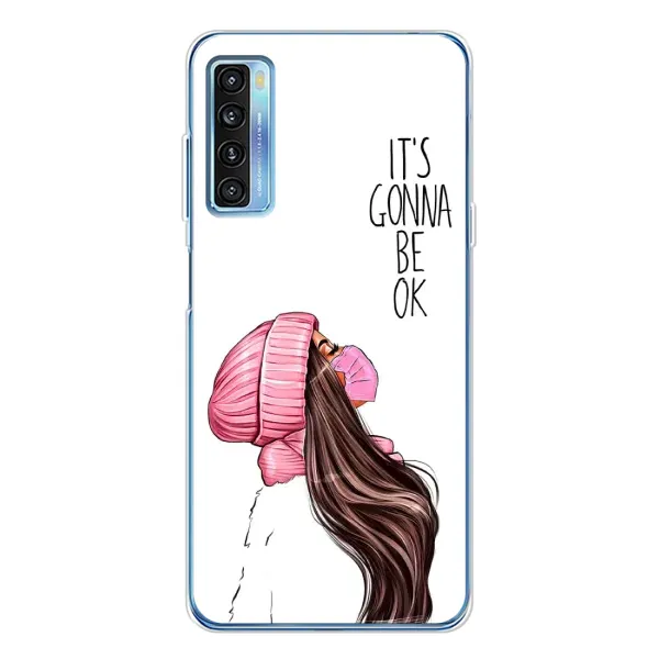 Чехол с рисунком «Девушка в маске» для TCL 20L Plus