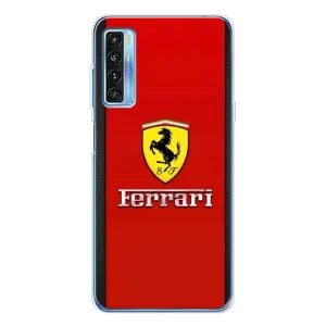Силіконовий бампер з картинкою машини на TCL 20L Plus (Ferrari Logo)