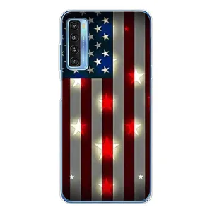 Чехол Флаг USA для TCL 20L Plus (Флаг США 2)
