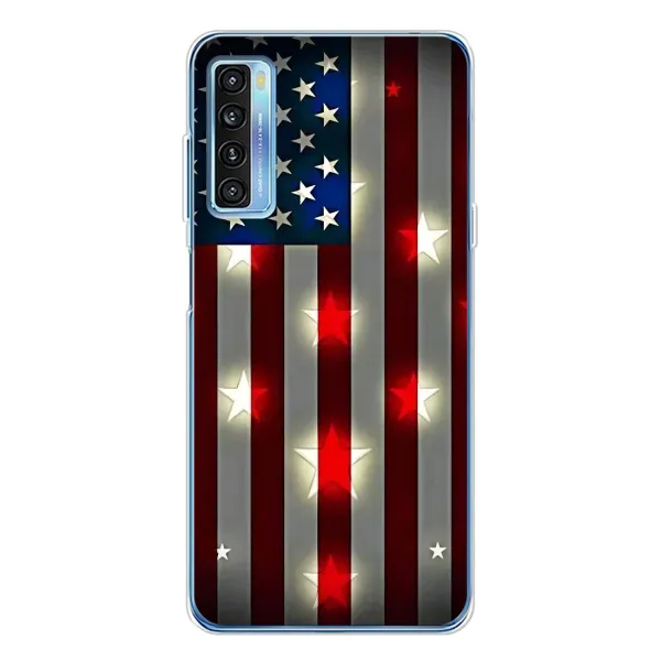 Чехол с рисунком «Флаг США 2» для TCL 20L Plus