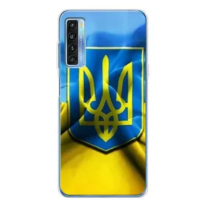 Чехол с картинкой (Патриотический ГЕРБ) на TCL 20L Plus (Герб и Флаг Украины)