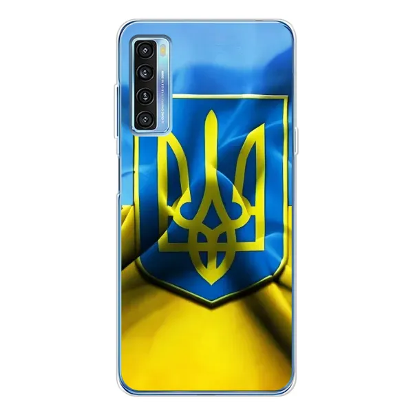 Чехол с рисунком «Герб и Флаг Украины» для TCL 20L Plus Чехол с рисунком «Герб и Флаг Украины» для TCL 20L Plus