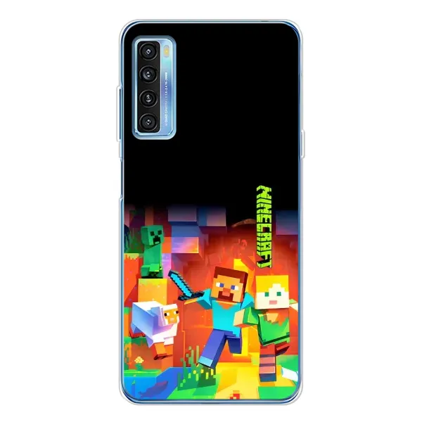 Чехол с рисунком «Герой Майнкрафт» для TCL 20L Plus Чехол с рисунком «Герой Майнкрафт» для TCL 20L Plus