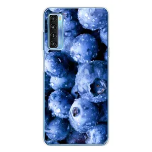 Чехол с изображением  вкусной еды для TCL 20L Plus (Голубика)