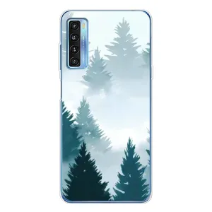Летний Чехол на TCL 20L Plus (Горный лес)