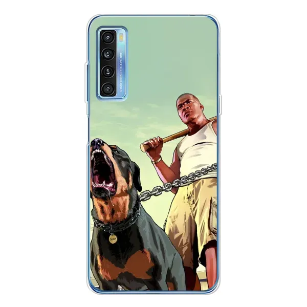 Чехол с рисунком «GTA» для TCL 20L Plus