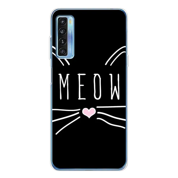 Чехол с рисунком «КОТИК MEOW» для TCL 20L Plus