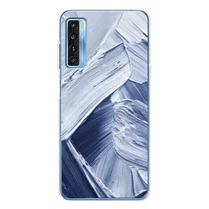Чехлы со смыслом для TCL 20L Plus (Краски мазки)