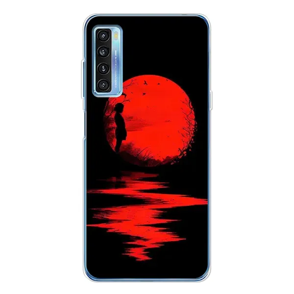 Чехол с рисунком «Красный Закат» для TCL 20L Plus