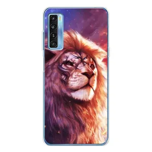 Чехол с картинкой на TCL 20L Plus (Красочный ЛЕВ)