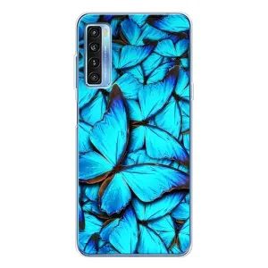 Силиконовый бампер с картинкой животных для TCL 20L Plus (Крылья бабочек)