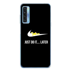Силиконовый Чехол на TCL 20L Plus с картинкой Nike (Later)