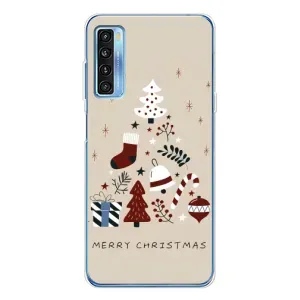 Чехол Санта Клаус для TCL 20L Plus (Merry Christmas)