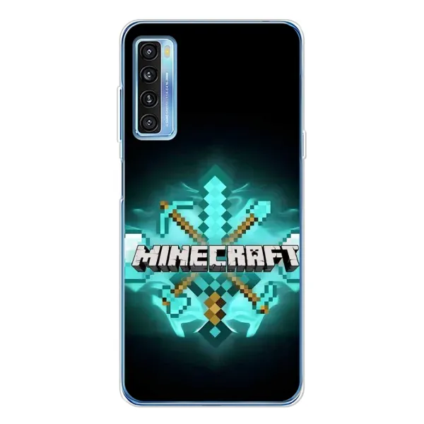 Чехол с рисунком «MineCraft 2» для TCL 20L Plus