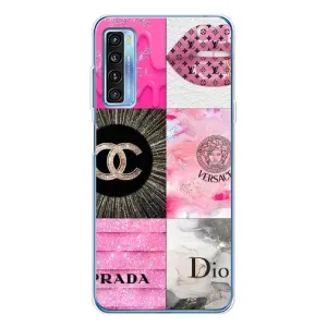 Чохол (Dior, Prada, YSL, Chanel) для TCL 20L Plus (Модніца)