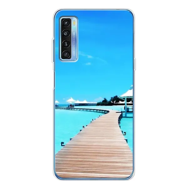 Чехол с рисунком «Набережная» для TCL 20L Plus
