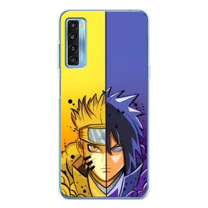 Купить Чехлы на телефон с принтом Anime для TCL 20L Plus (Naruto Vs Sasuke)