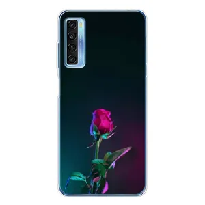 Чохли з принтом Троянд для TCL 20L Plus (Нічна троянда)