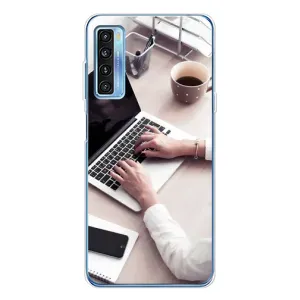 Силиконовый бампер (Работники) на TCL 20L Plus (Офисный работник)