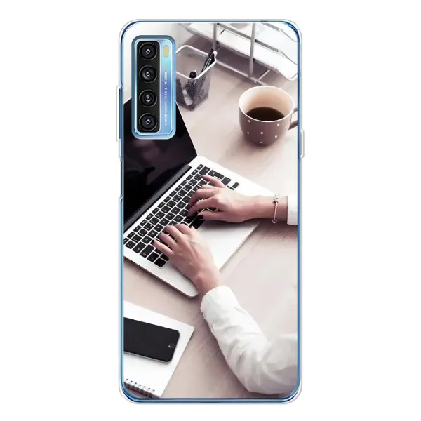 Чехол с рисунком «Офисный работник» для TCL 20L Plus