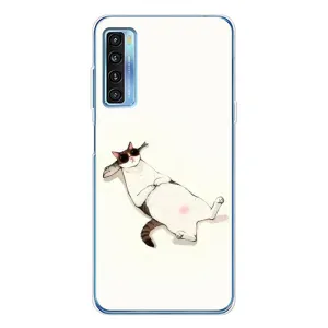 Чехол на тематику: Коты для TCL 20L Plus (Отдых)