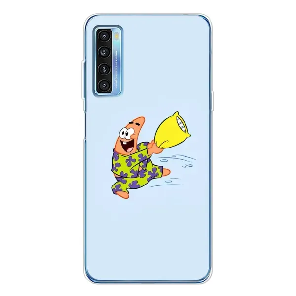 Чехол с рисунком «Патрик с подушкой» для TCL 20L Plus